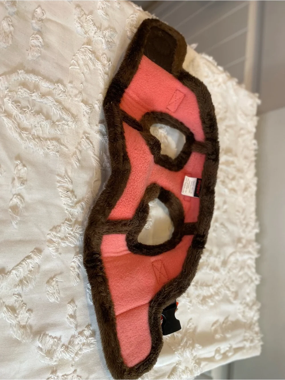 Puppia Pink and Brown Plaid Medium Pet Harness Vest